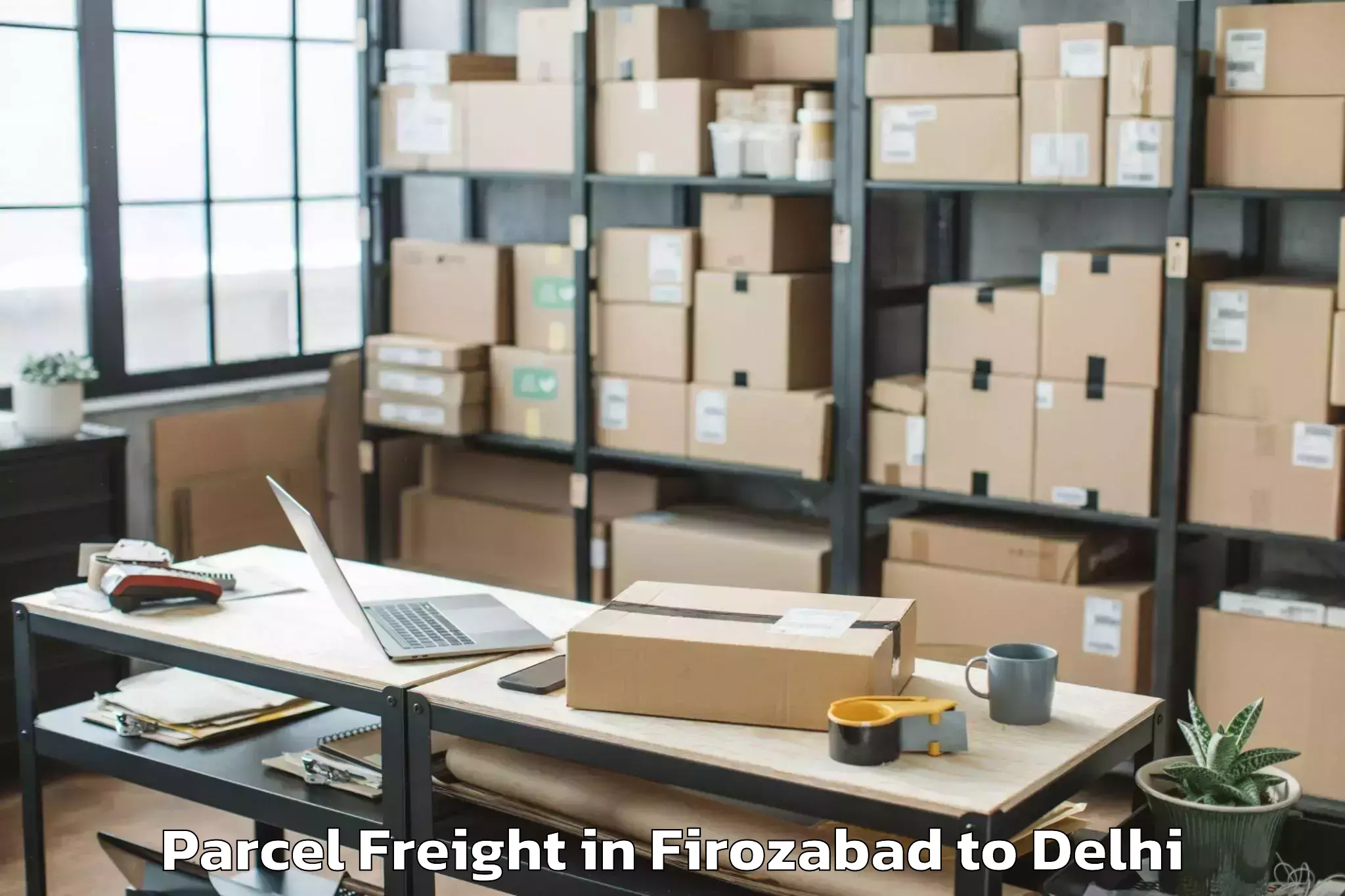 Easy Firozabad to Jmd Kohinoor Mall Parcel Freight Booking